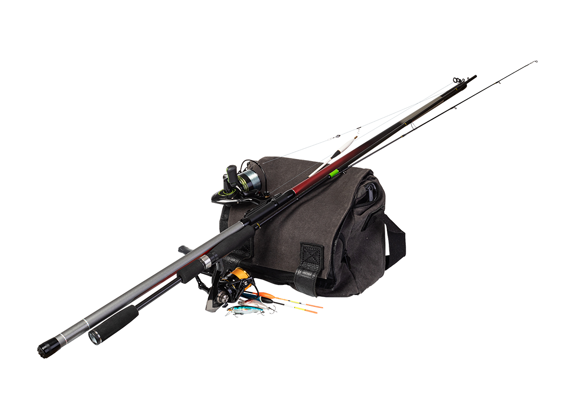 fishing equipment with sized transparency